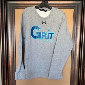 Under Armour GRIT Lacrosse Heather Gray Sweatshirt